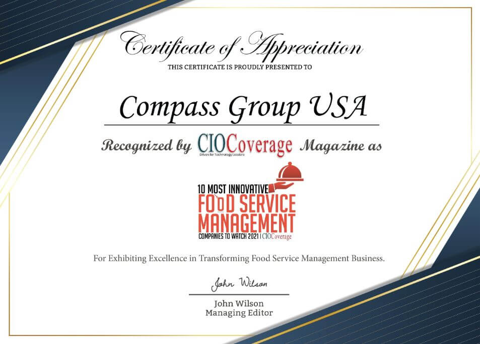 Compass Group USA The leading foodservice and support services company CIOCoverage Driven